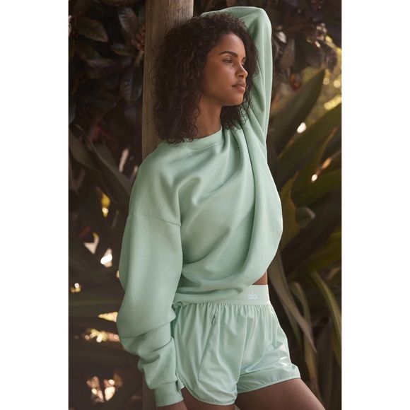 Alo Yoga Accolade Crew Neck Pullover Spearmint S - Picture 10 of 10